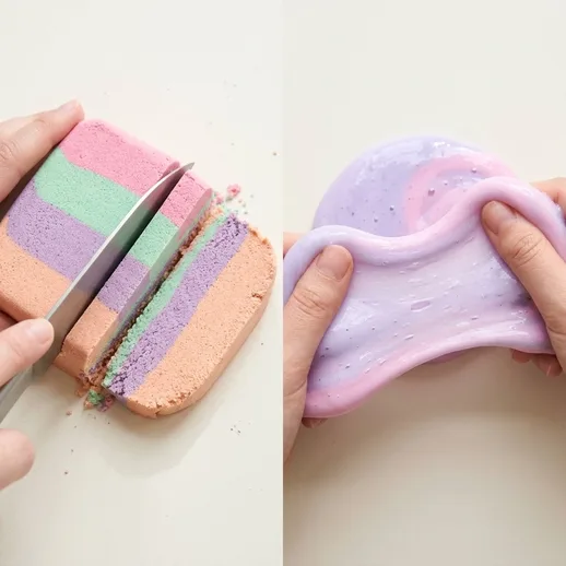 Satisfying kinetic sand and slime